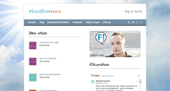 Desktop Screenshot of filosoficamente.es