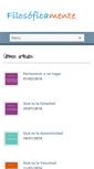Mobile Screenshot of filosoficamente.es
